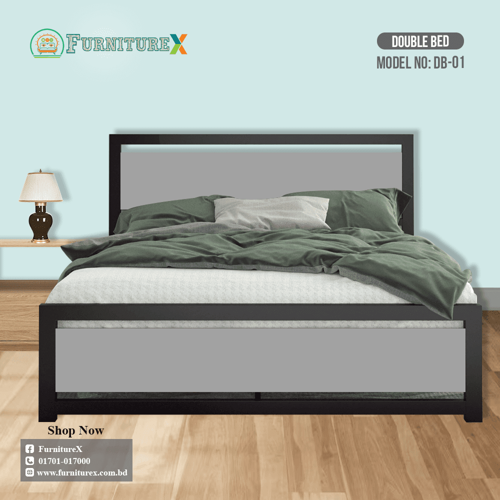 Steel Double Bed Price in Bangladesh (1) 1 Double Bed DB 01