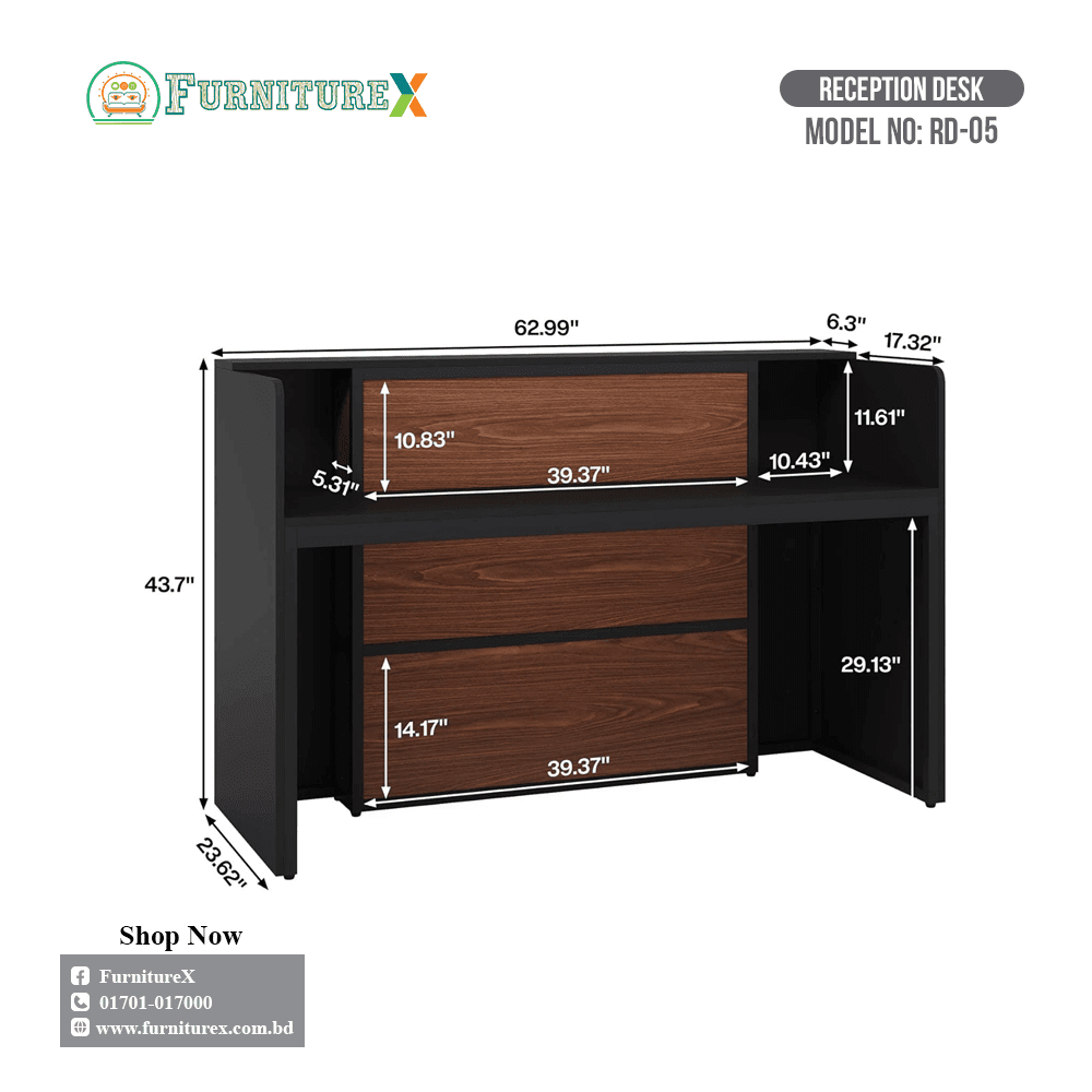Reception Table Price in Bangladesh (05): Unveil the Best Deals! 3 Reception Desk RD 05 3