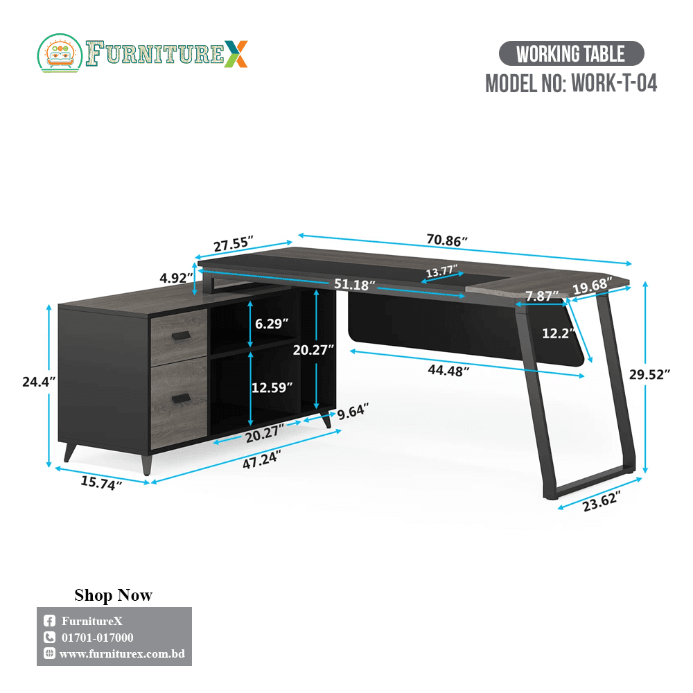 Working Table Price in Bangladesh (4) 1 Working Table WORK T 04 3 1