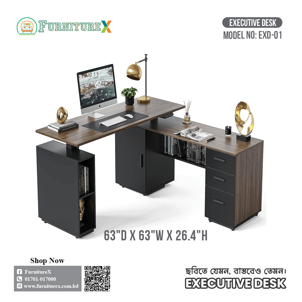 Executive Table Price In Bangladesh (01) 3 Executive Desk EXD 01 3